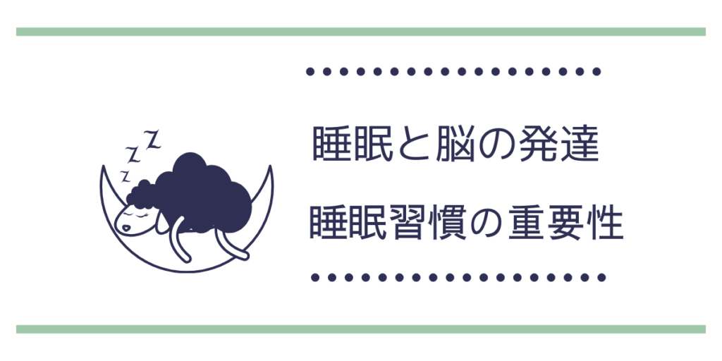 睡眠と脳の発達の関係・睡眠習慣の重要性